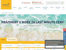 Tablet Screenshot of last-minute.dovolena.cz